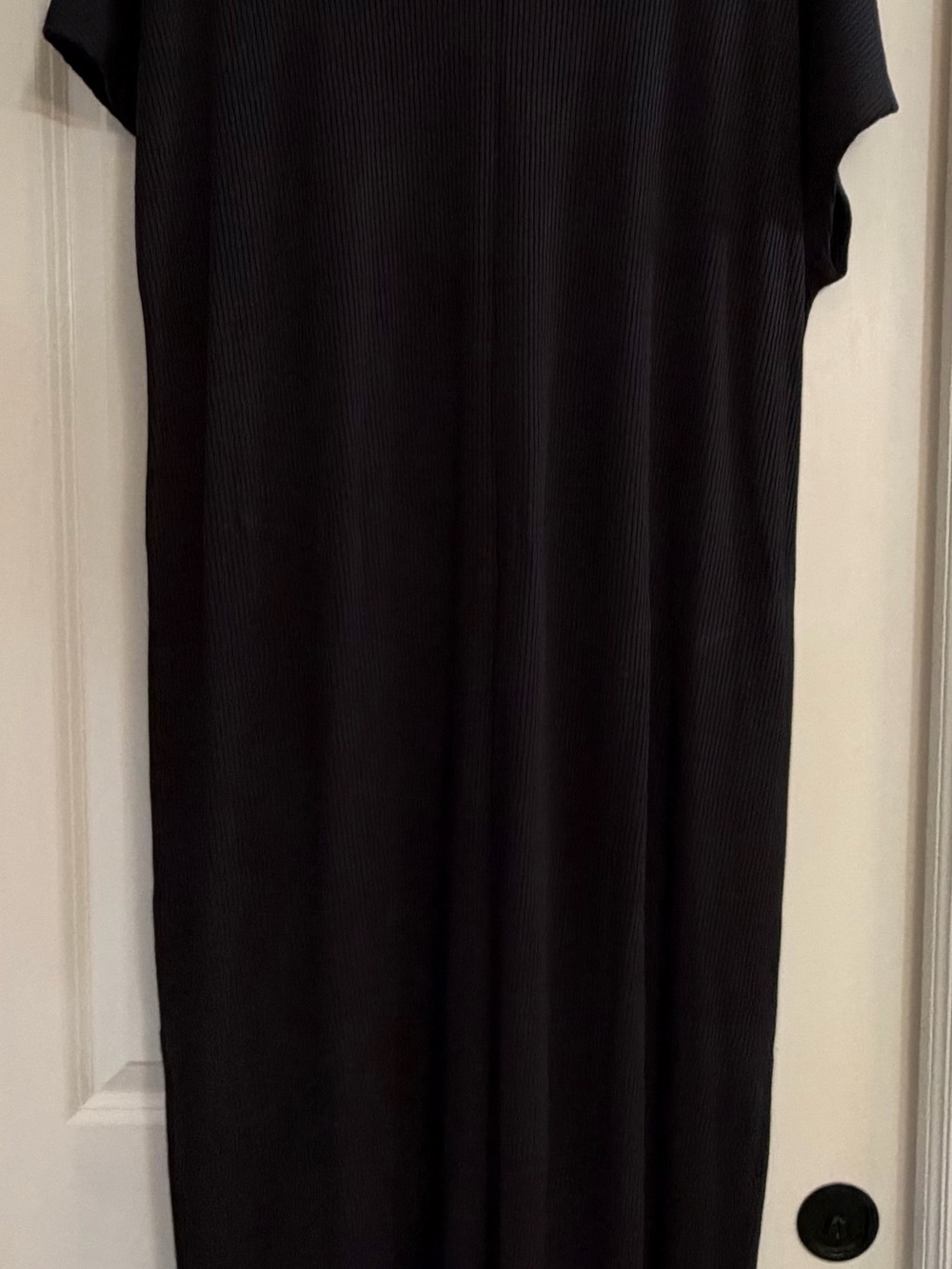 Black ribbed maxi dress NWOT - Picture 7 of 7